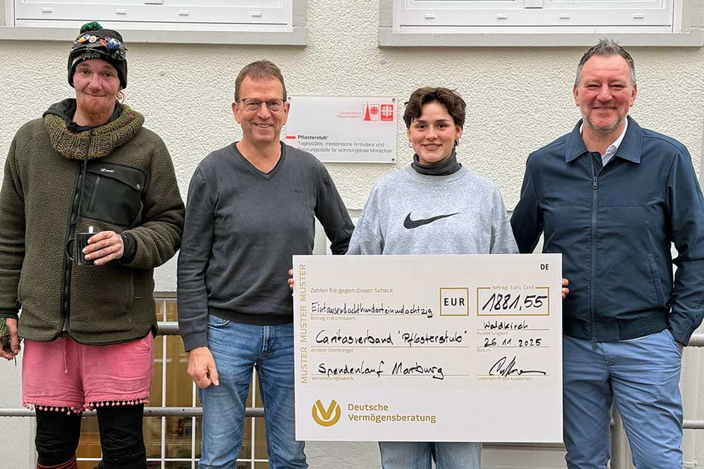 Pflasterstub’ erhält Spende des Vereins DVAG hilft – Menschen brauchen Menschen